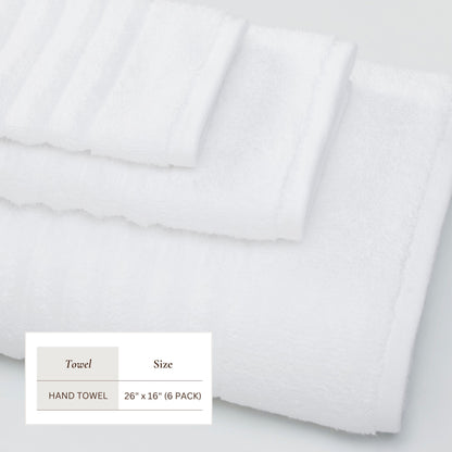 Luxury Combed Cotton and Ribbed Bath Towels