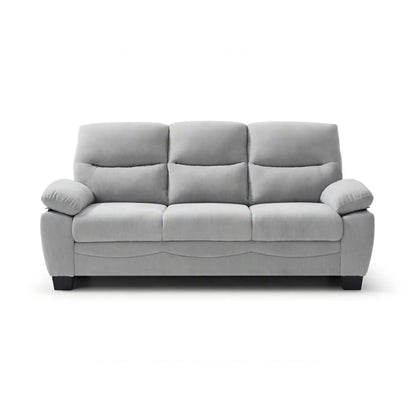 Summerton sofa with pillow-top arms, three-seat gray fabric by Unique Piece Furniture on Tampa Home & Garden Store