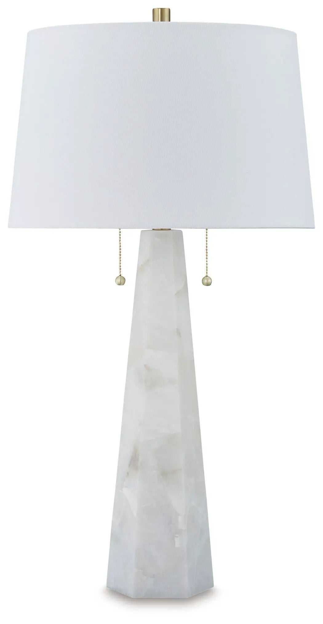 Laurellen Alabaster Table Lamp White for Bedroom