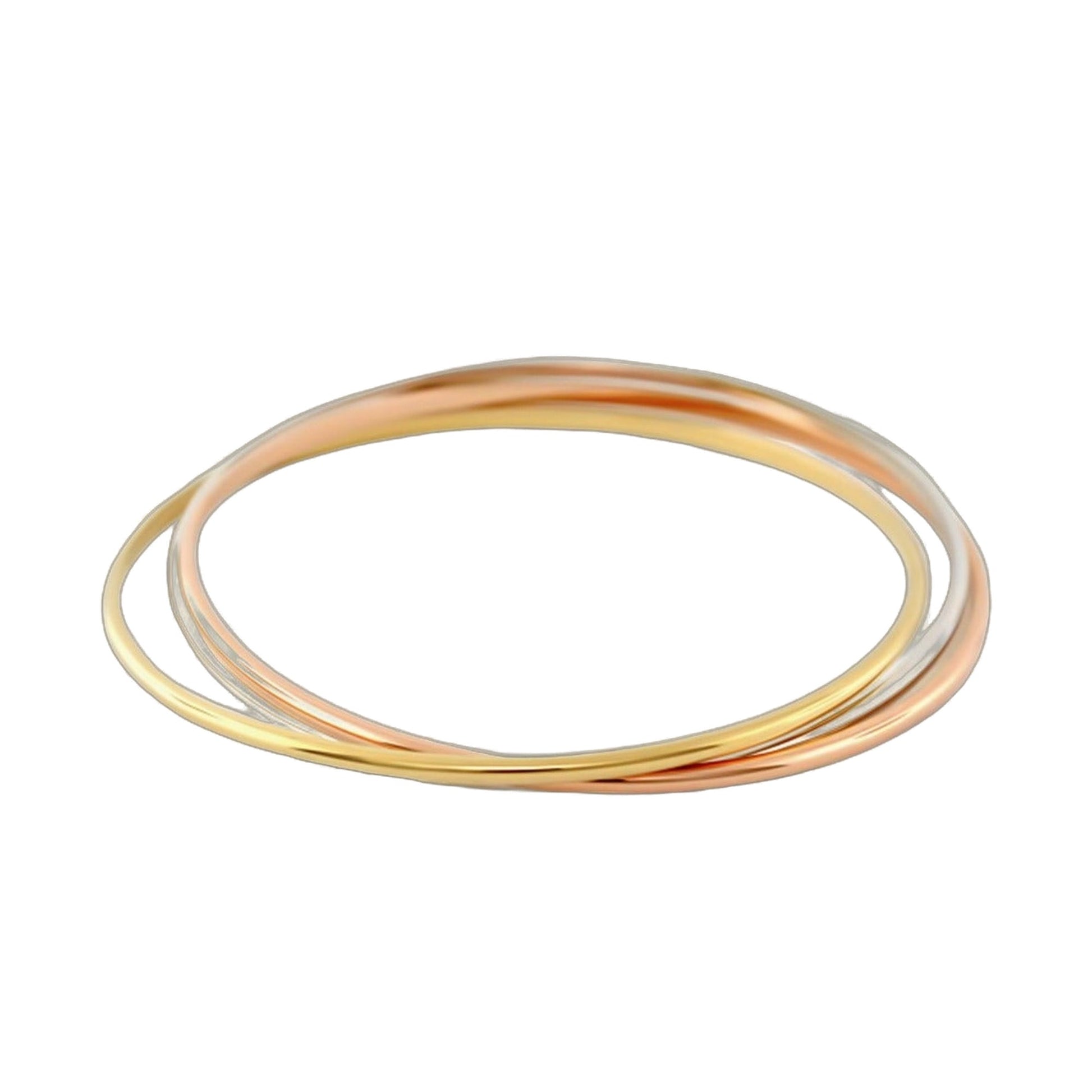 Socialite Rolling Bangle bracelet in rose gold and gold tones by Lauren G Adams on Tampa Home & Garden Store