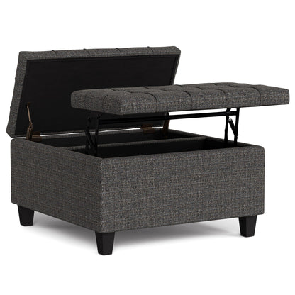Harrison Upholstered Coffee Table Storage Ottoman