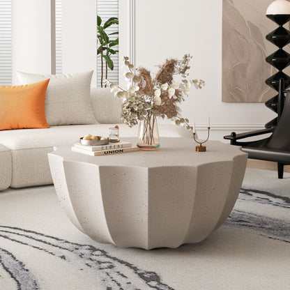 Modern Round Coffee Table for Patio or Deck