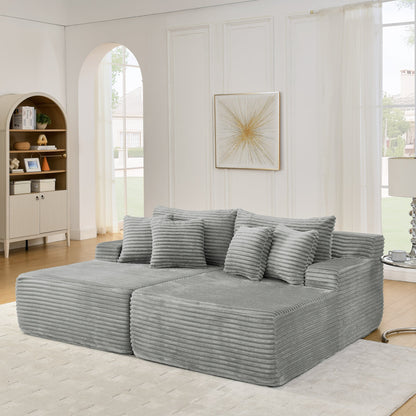 Premium Velvet Sofa And Lazy Lounge Chair