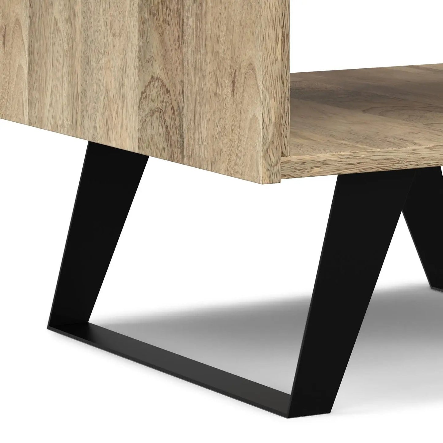 Lowry Handcrafted End Table with Acacia Drawer