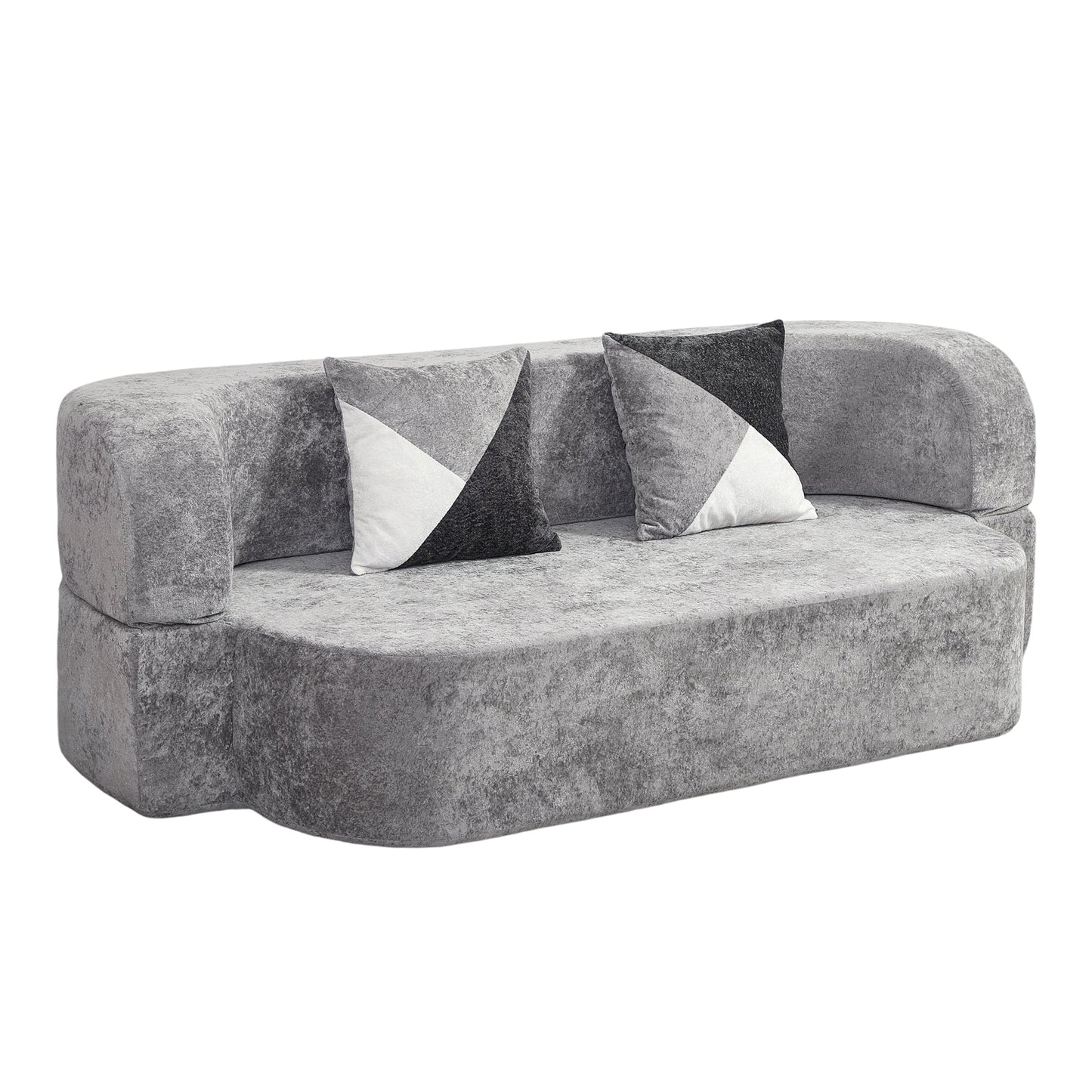 Convertible Eggshell Sofa Bed for Small Spaces