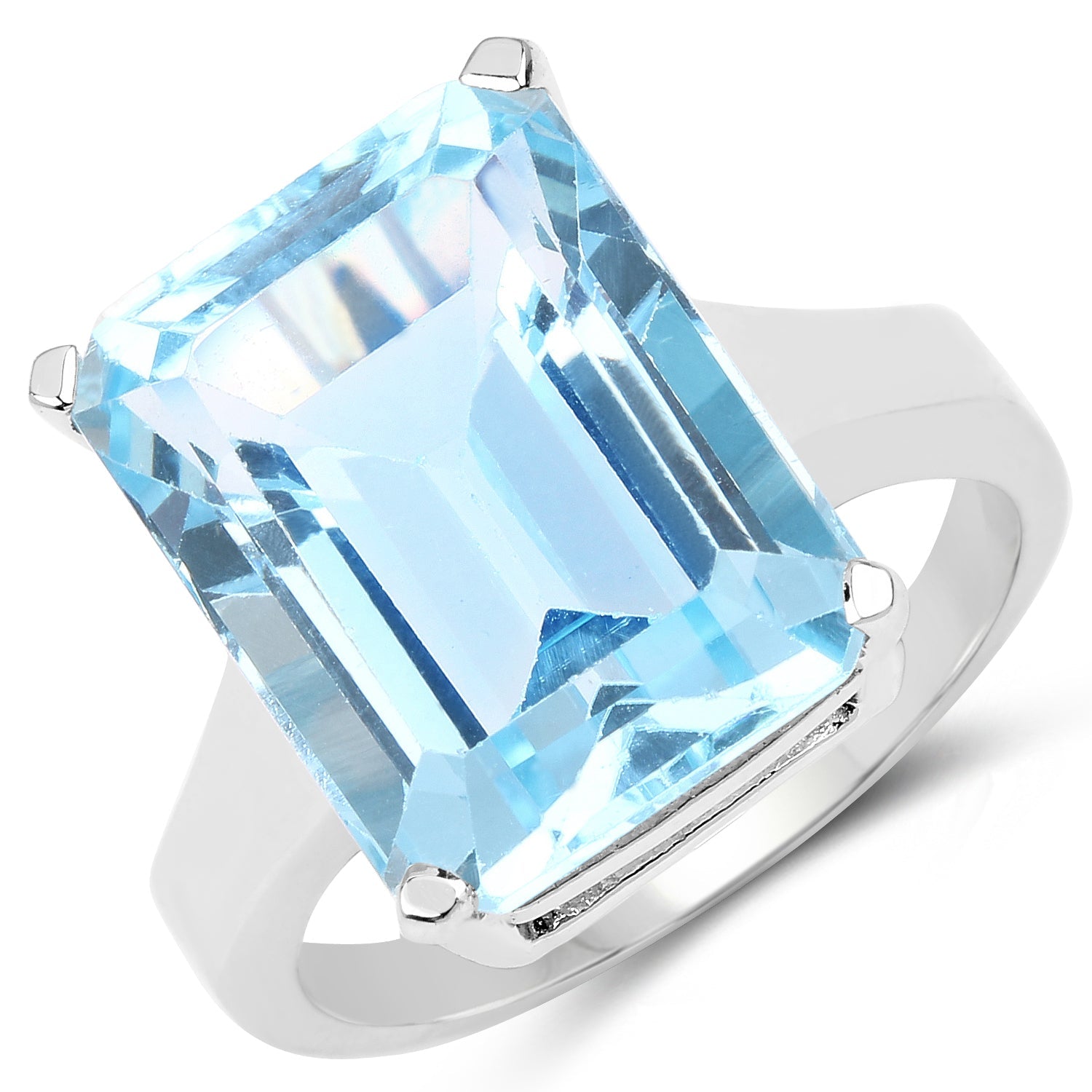 Ring 15.53ct Genuine Blue Topaz in .925 Sterling Silver setting by Bids.com on Tampa Home & Garden Store