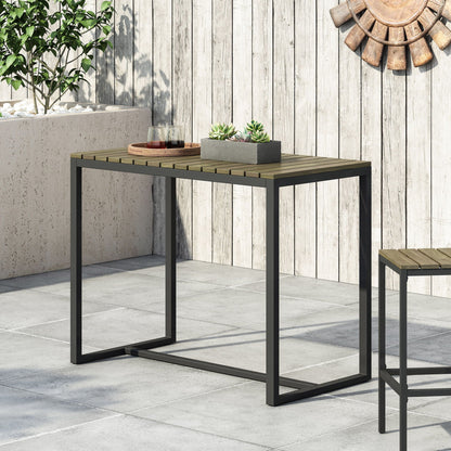 Ernesto Outdoor Acacia Bar Table for the Patio
