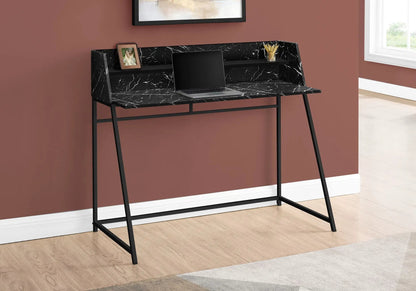 Marble Look Computer Desk for Home Office