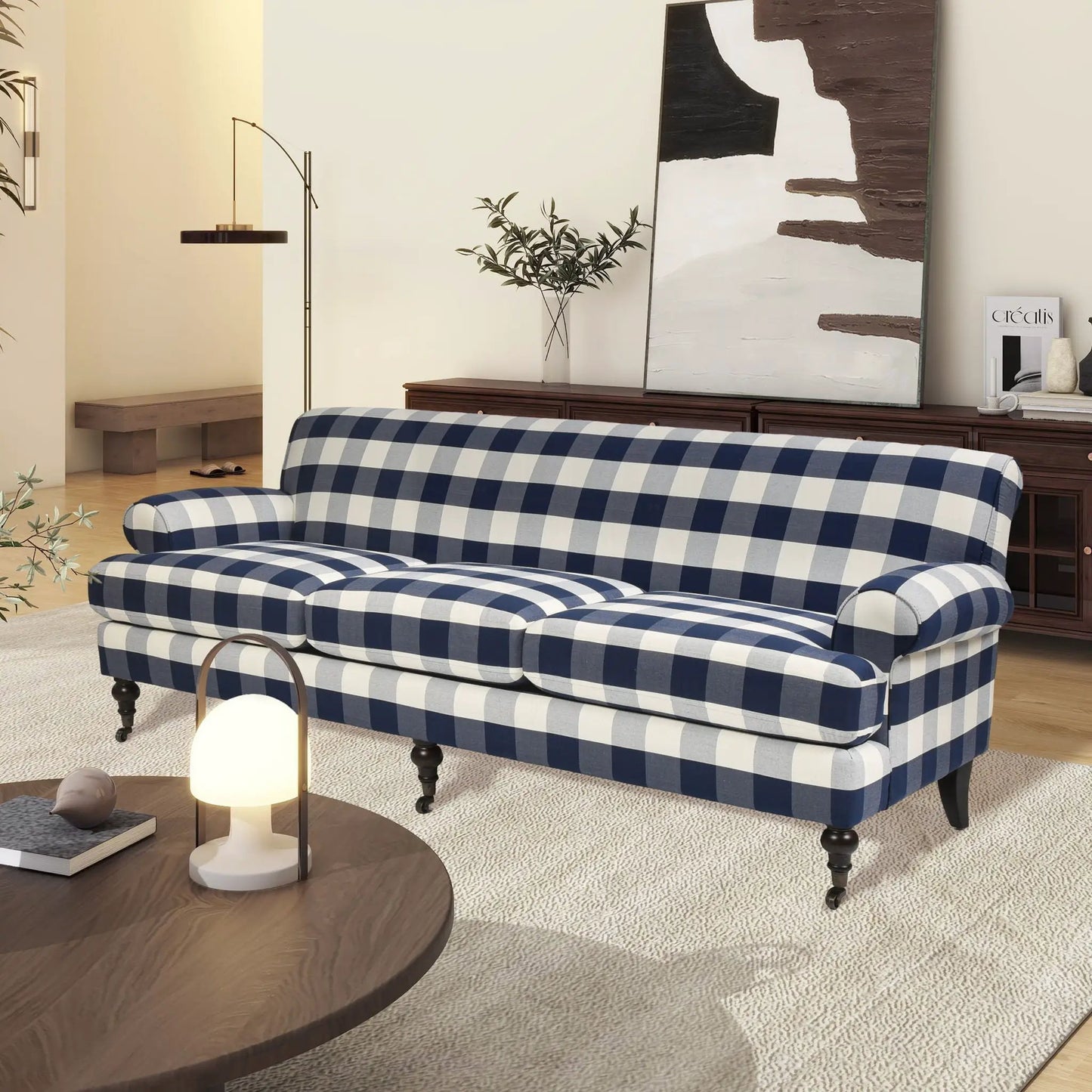 Alana Lawson Modern Three Cushion Tightback Sofa