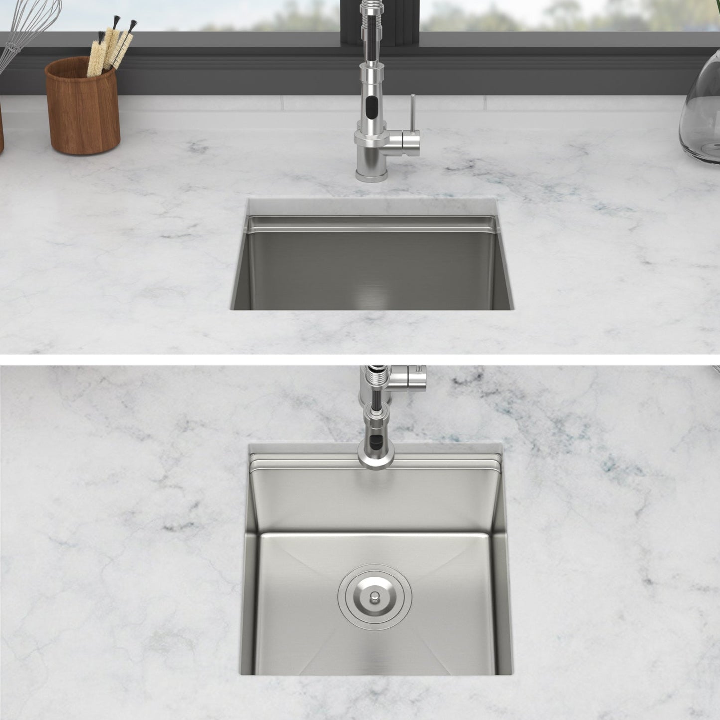 17 Inch Undermount Kitchen Sink and Single Bowl