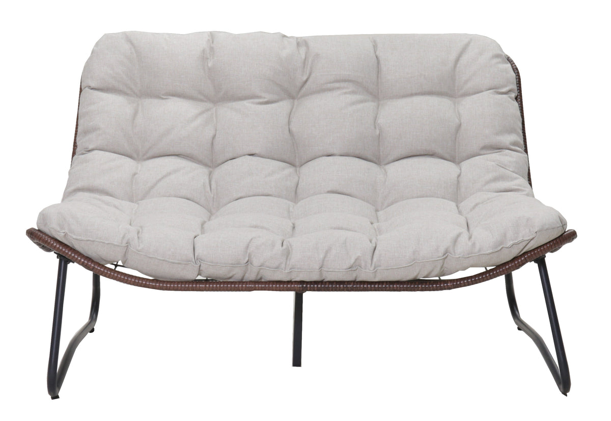 Outdoor Patio Loveseat and Luxury Cushions