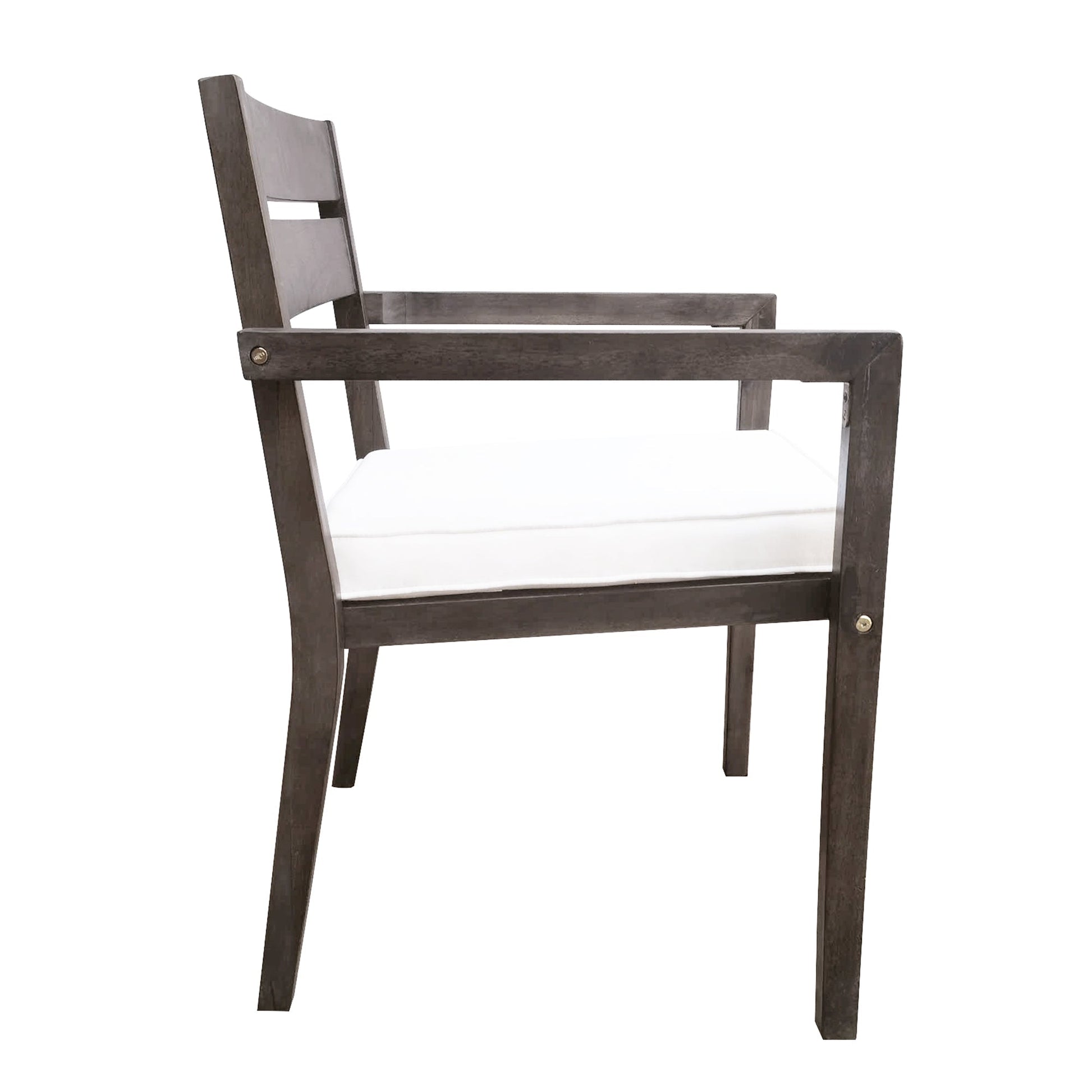 U_Style 7-Piece Acacia Wood Outdoor Dining Set with Cushions in dark finish on Tampa Home & Garden Store