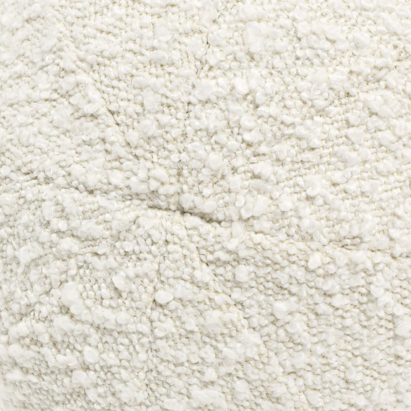 Luna round sphere accent ball throw pillow ivory boucle by Unique Piece Furniture on Tampa Home & Garden Store