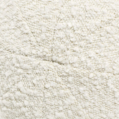 Luna round sphere accent ball throw pillow ivory boucle by Unique Piece Furniture on Tampa Home & Garden Store