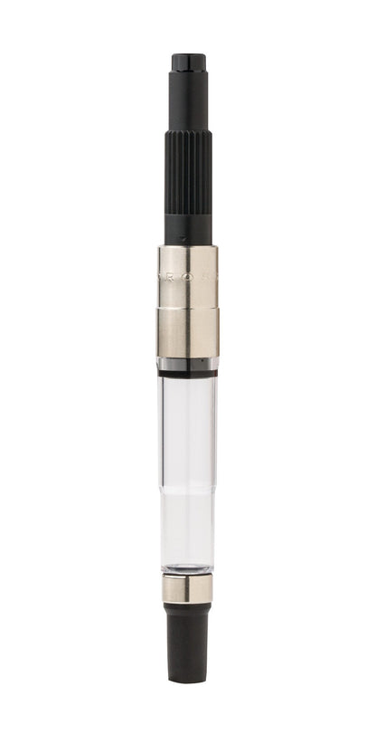 Fountain Pen Converter Push-In Style, A.T. Cross black knurled grip, clear reservoir on Tampa Home & Garden Store