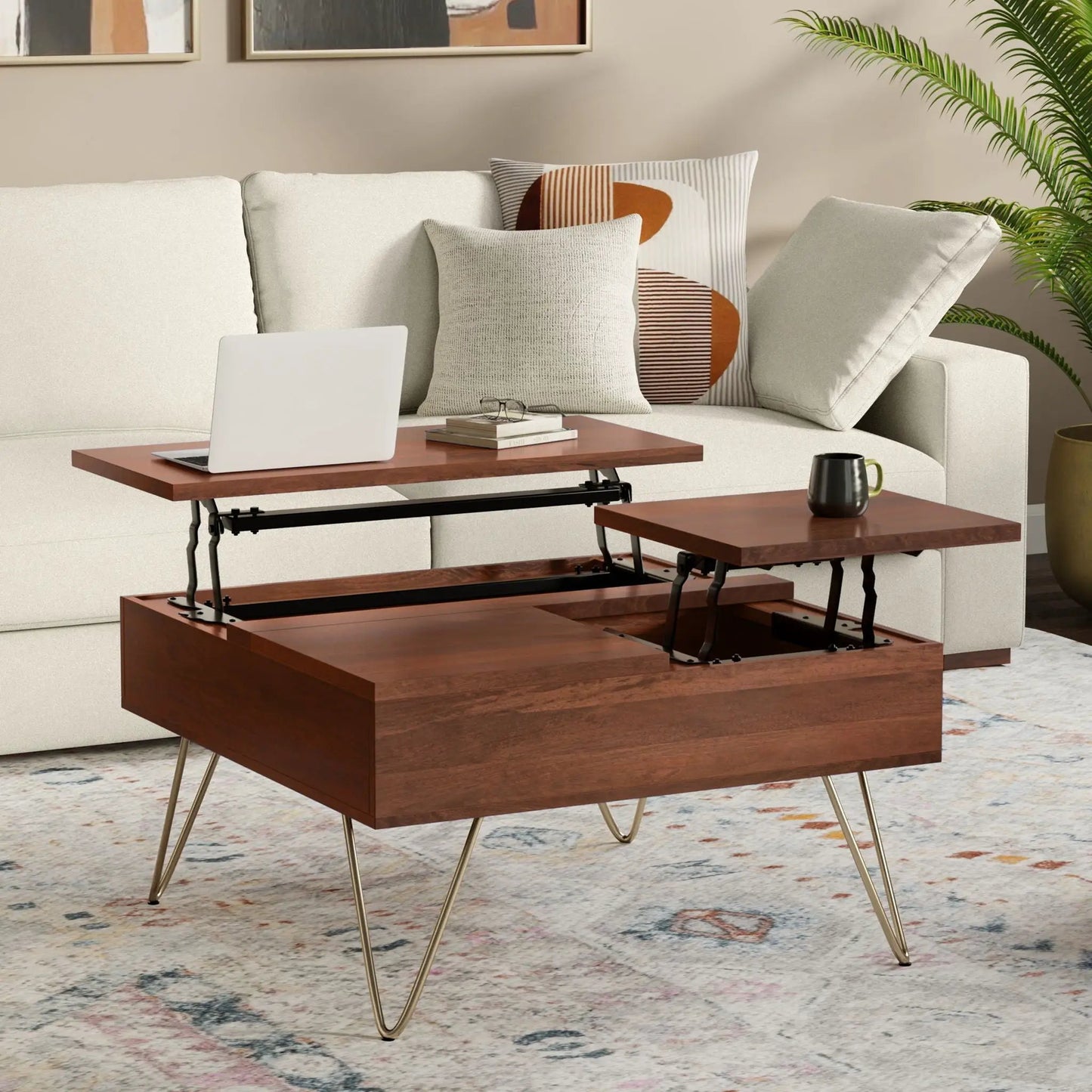 Hunter Handcrafted Lift Top Coffee Table