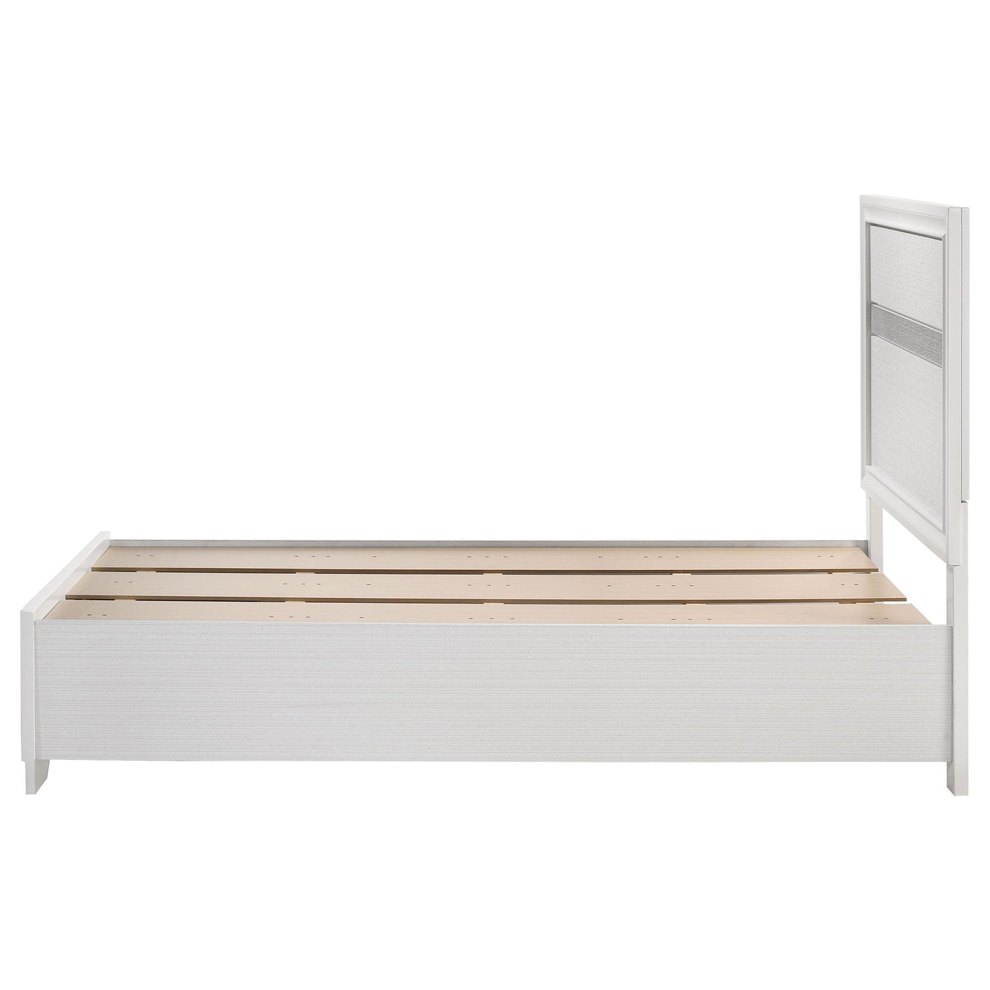 Urbana storage panel bed white platform frame with slatted base and headboard by HouseOfZazla on Tampa Home & Garden Store