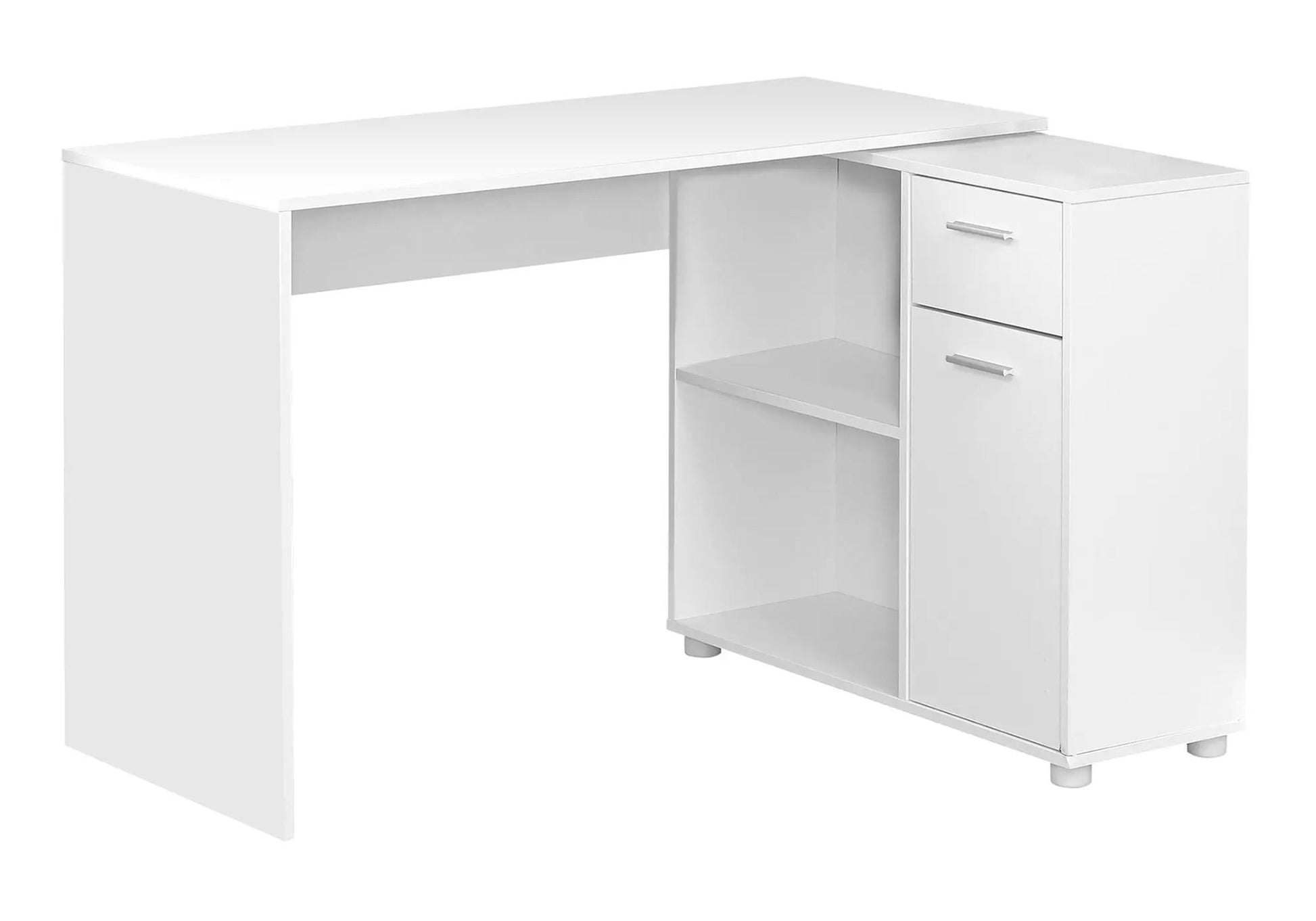 Corner computer desk white finish with drawers Unique Piece Furniture on Tampa Home & Garden Store