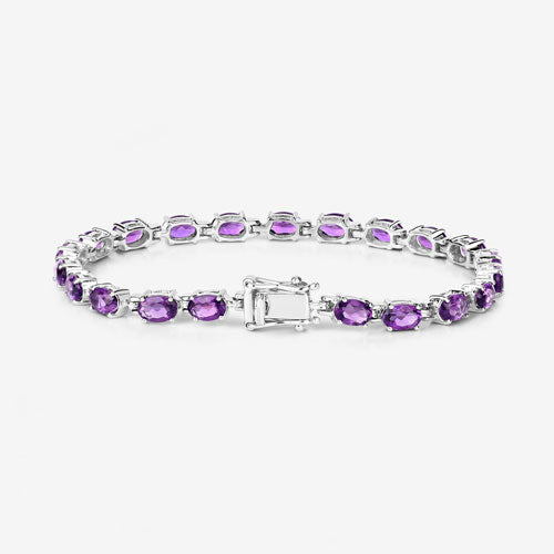 Bracelet 7.98ct genuine amethyst purple in .925 sterling silver setting by Bids.com on Tampa Home & Garden Store