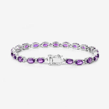 Bracelet 7.98ct genuine amethyst purple in .925 sterling silver setting by Bids.com on Tampa Home & Garden Store
