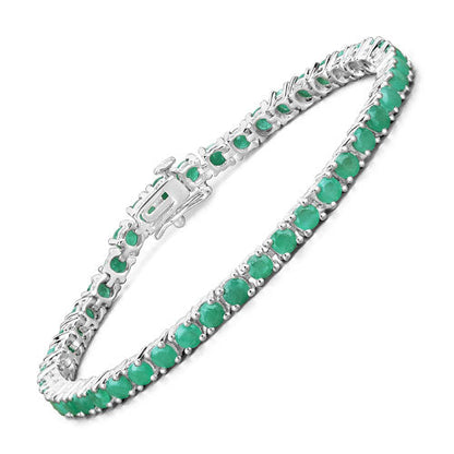 Emerald bracelet 7.48ct emerald in .925 sterling silver by Bids.com with green stones on Tampa Home & Garden Store