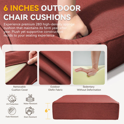 Thick And Waterproof Outdoor Chair Cushion