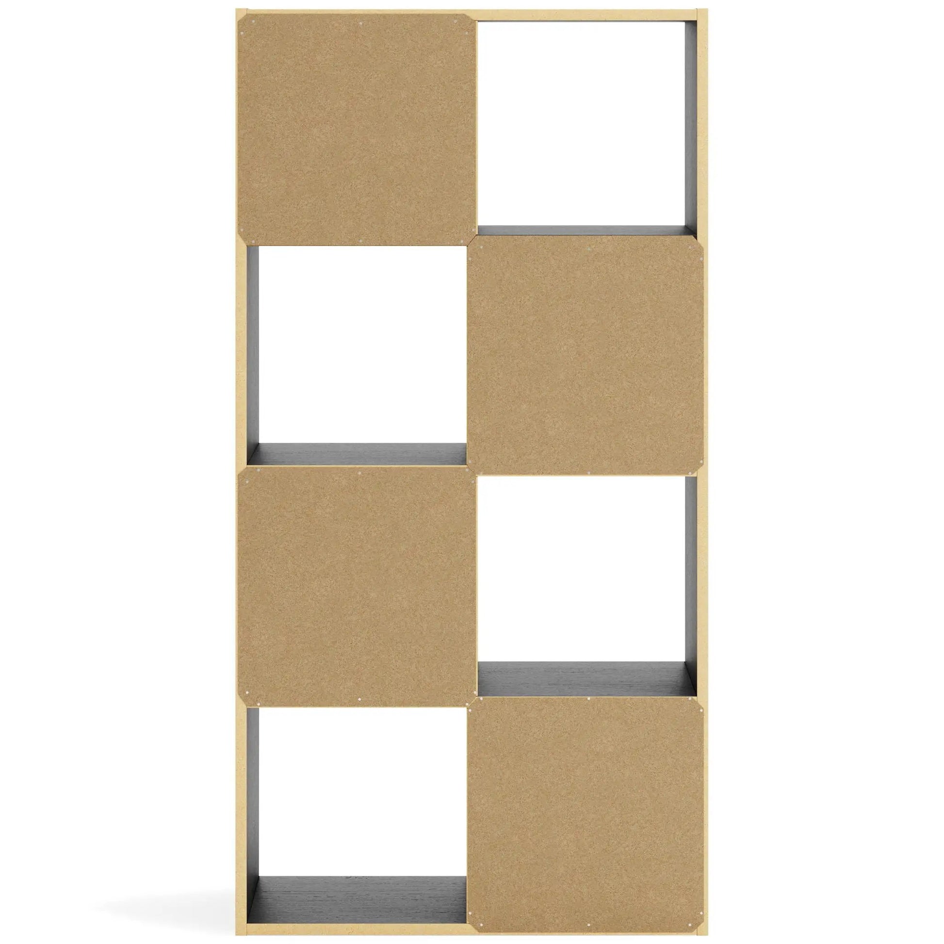 Langdrew Cube Organizer corkboard panels, light wood frame; Unique Piece Furniture on Tampa Home & Garden Store