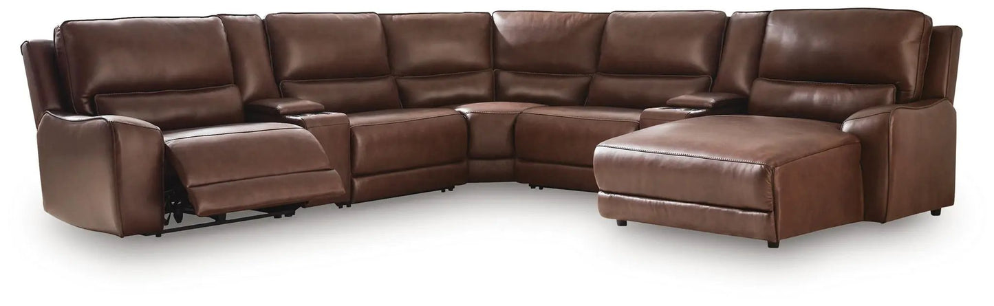 DeepWakes Power Reclining Sectional with Chaise