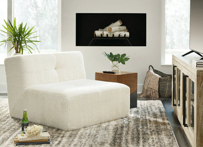Brettner Accent Chair Faux Fur Upholstery Ivory