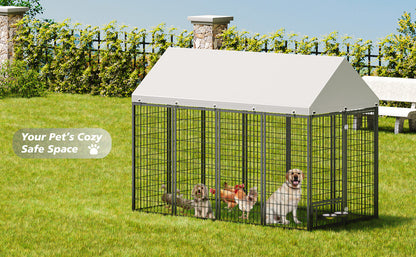 Large Outdoor Dog Kennel for Backyard and Patio