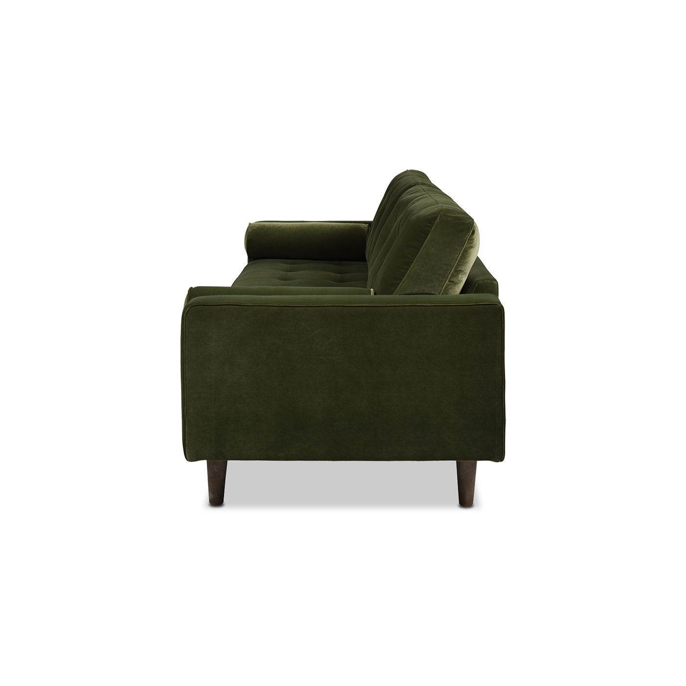 Mid Century Modern Olive Sofa for Stylish Living