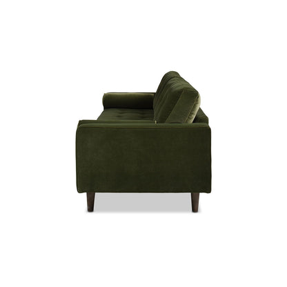 Mid Century Modern Olive Sofa for Stylish Living