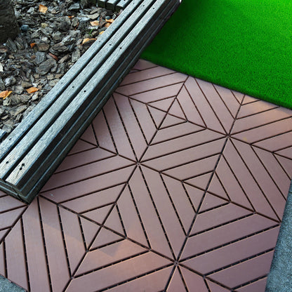 Durable Plastic Interlock Deck Tiles For a Home