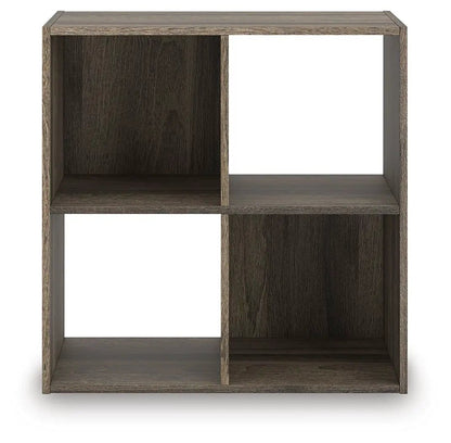 Shallifer cube organizer by Unique Piece Furniture, dark wood 2x2 cubby storage unit on Tampa Home & Garden Store