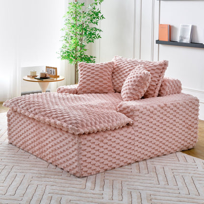 Harbor Luxury Sofa in Turtle Fleece Fabric