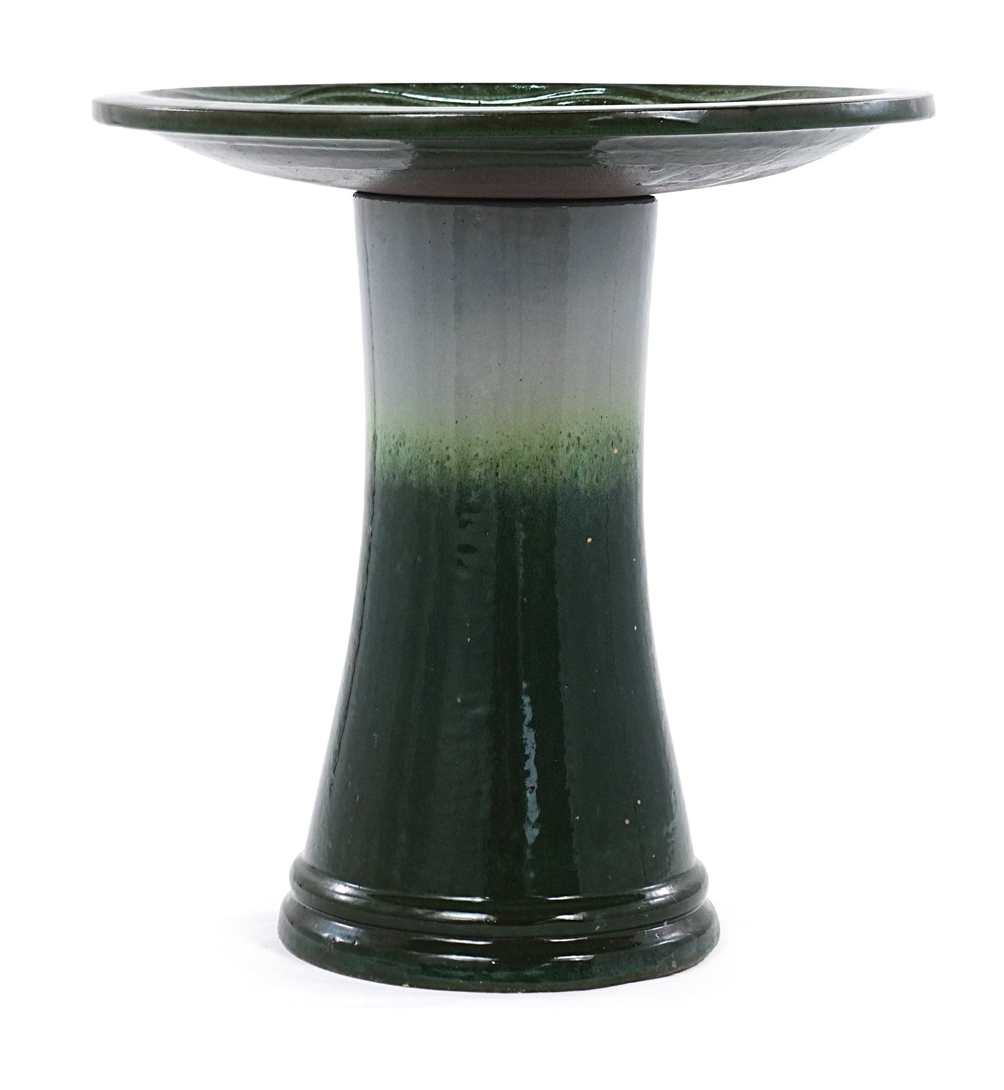 17 Inch Ceramic Bird Bath For Garden And Patio