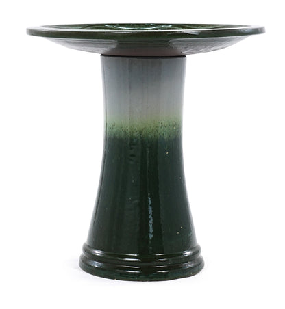 17 Inch Ceramic Bird Bath For Garden And Patio