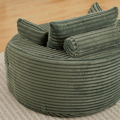 Modern single sofa with a backrest pillow