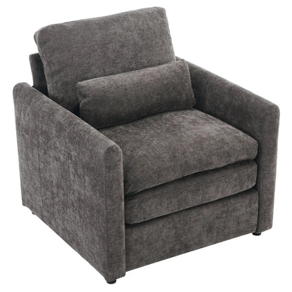 Cozy Upholstered Cushion Armchair for Living Room
