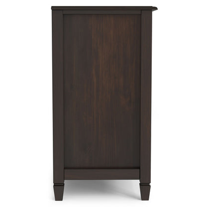Traditional Buffet Cabinet in dark brown finish; tall display cabinet on Tampa Home & Garden Store