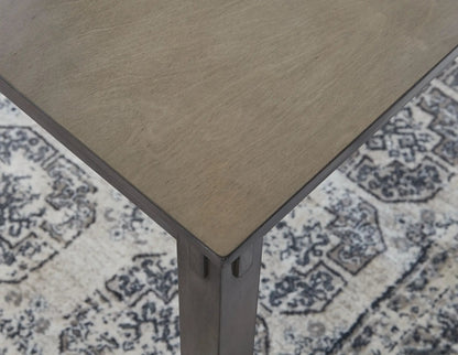 Bridson Square Counter Table Set 5 Piece Gray