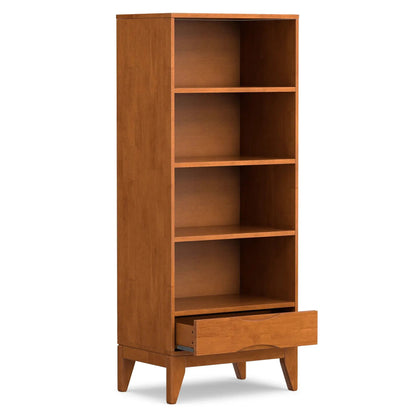 Harper Handcrafted Bookcase With Storage, warm oak finish, Unique Piece Furniture on Tampa Home & Garden Store
