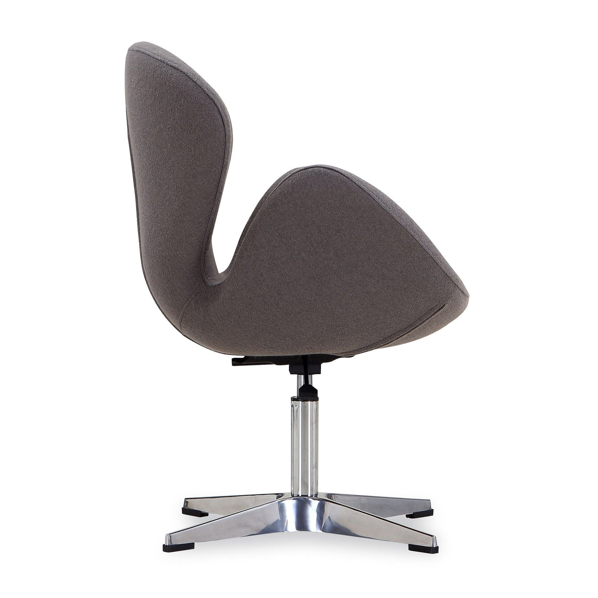 Raspberry Swivel Lounge Chair 360° Rotation by HouseOfZazla, chrome pedestal base on Tampa Home & Garden Store