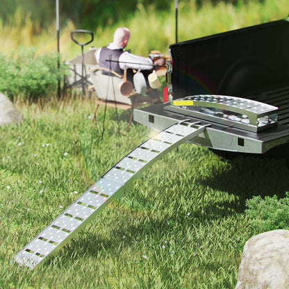 7.5ft aluminum loading ramp set for pickup trucks by HouseOfZazla, heavy-duty diamond-plate ramps on Tampa Home & Garden Store