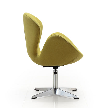 Raspberry Swivel Lounge Chair with 360-Degree Rotation by HouseOfZazla, fabric upholstery on Tampa Home & Garden Store