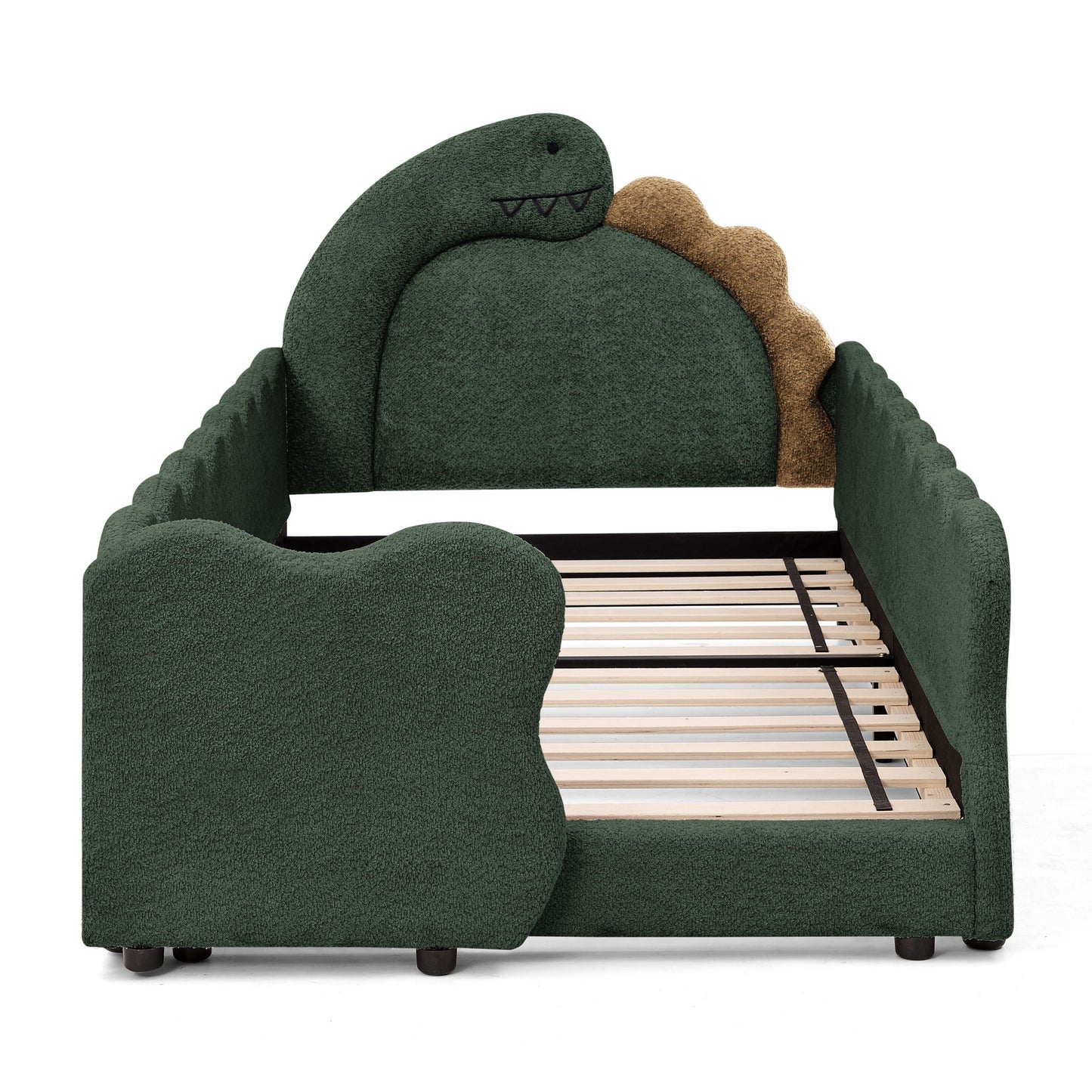 Toddler Dinosaur Bed and Safety Guardrail