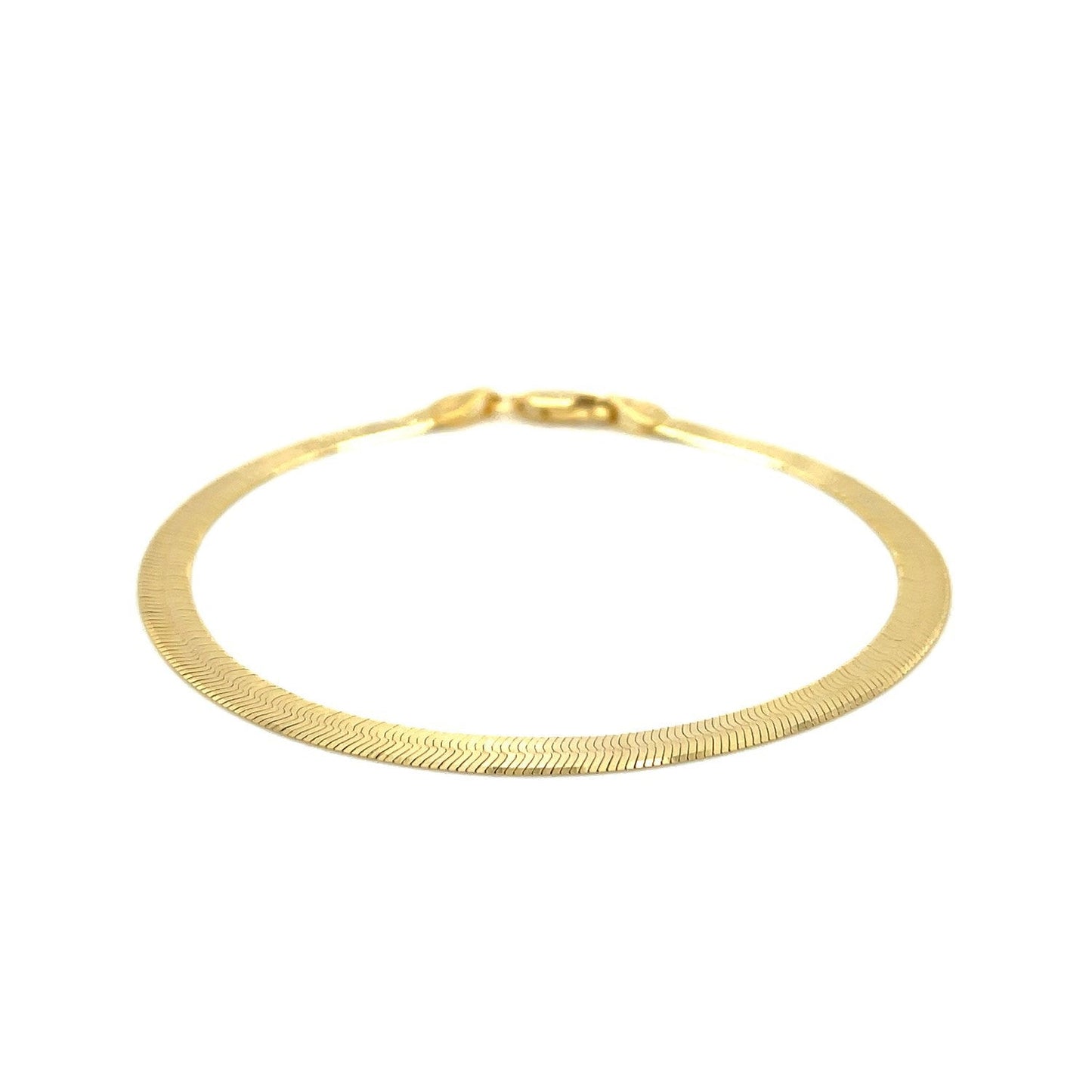 4.0mm 14k yellow gold Super Flex herringbone bracelet by Bids.com on Tampa Home & Garden Store