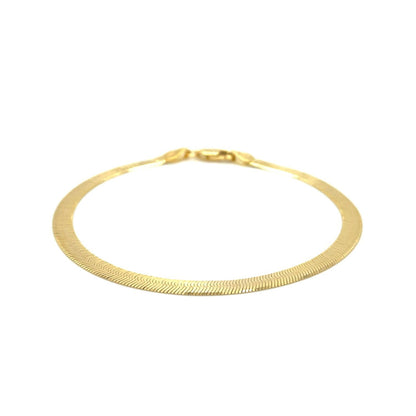 4.0mm 14k yellow gold Super Flex herringbone bracelet by Bids.com on Tampa Home & Garden Store