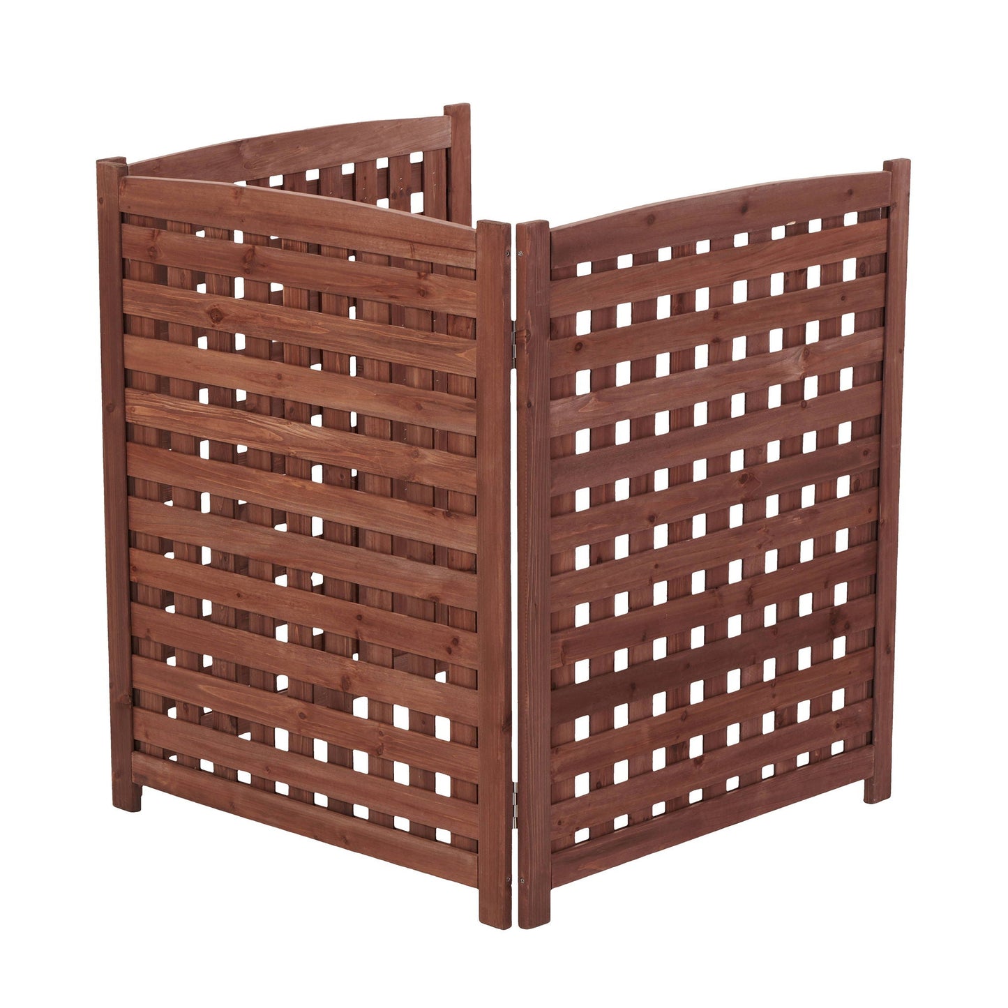 Three Wooden Fences and Outdoor AC Privacy