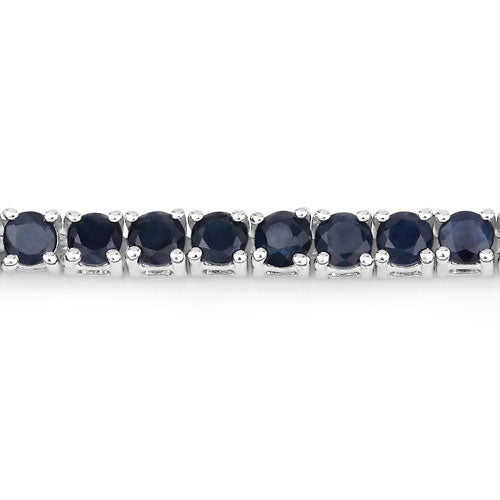 Bracelet with 2.41ct blue sapphire and white zircon in .925 sterling silver Bids.com on Tampa Home & Garden Store